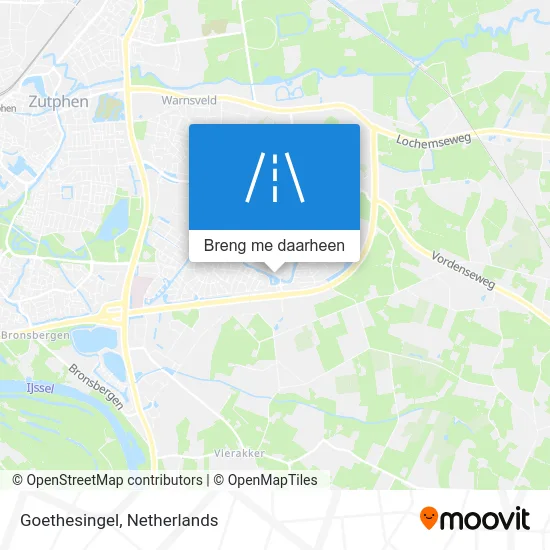 Goethesingel kaart