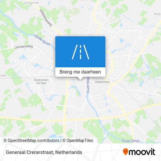 Generaal Crerarstraat kaart