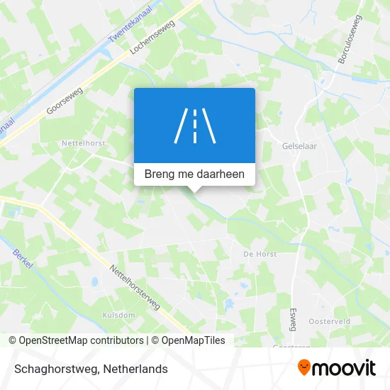 Schaghorstweg kaart