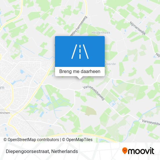 Diepengoorsestraat kaart