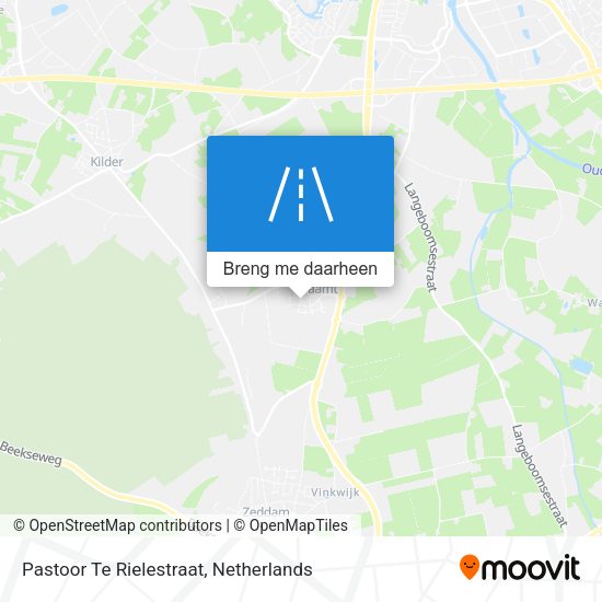 Pastoor Te Rielestraat kaart
