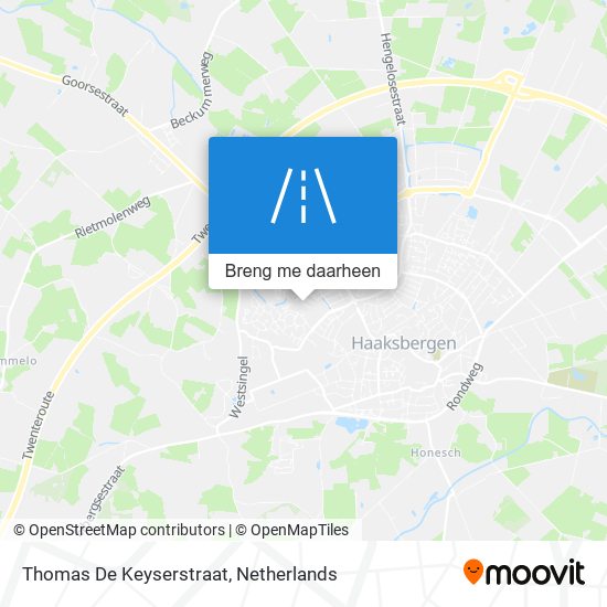 Thomas De Keyserstraat kaart