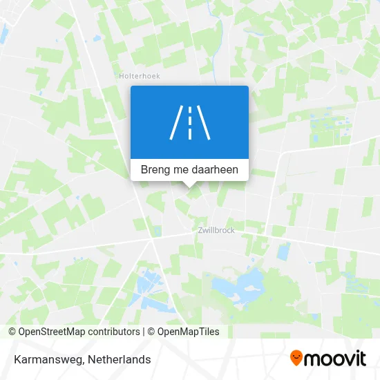Karmansweg kaart