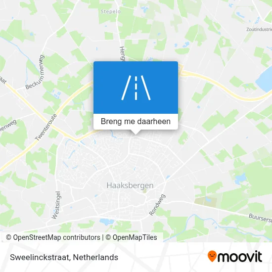 Sweelinckstraat kaart