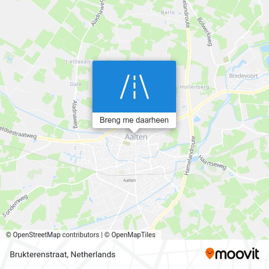 Brukterenstraat kaart