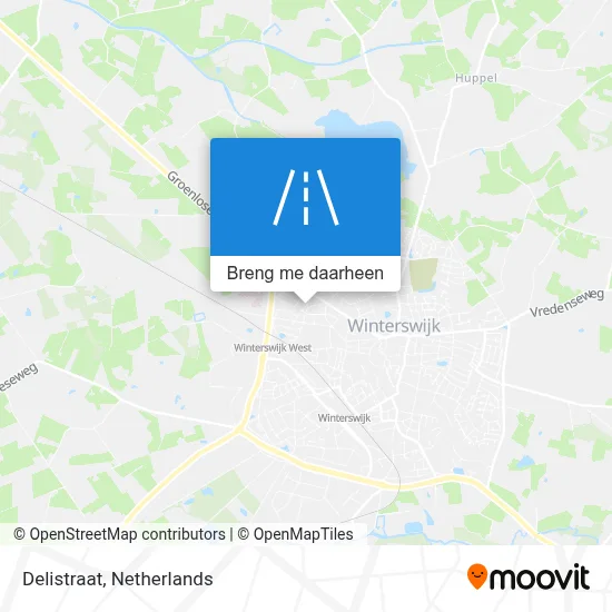 Delistraat kaart