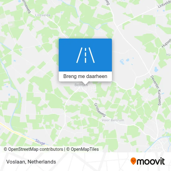 Voslaan kaart
