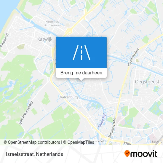 Israelsstraat kaart