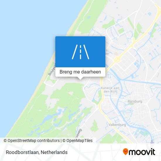 Roodborstlaan kaart