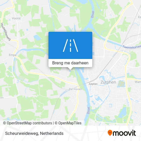 Scheurweideweg kaart