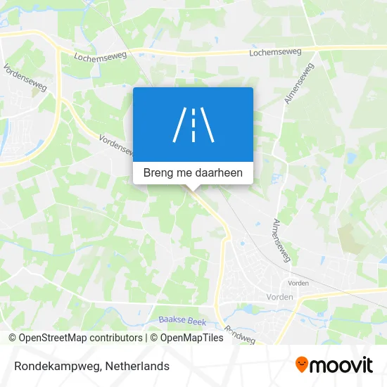 Rondekampweg kaart