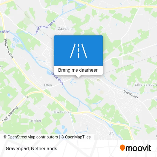 Gravenpad kaart