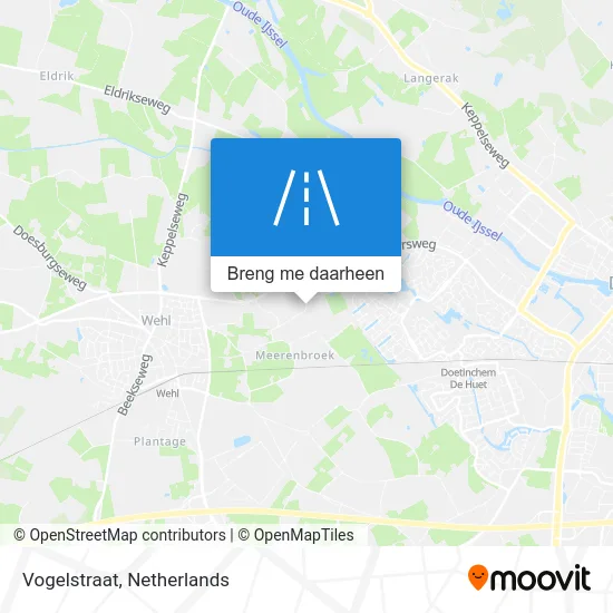 Vogelstraat kaart