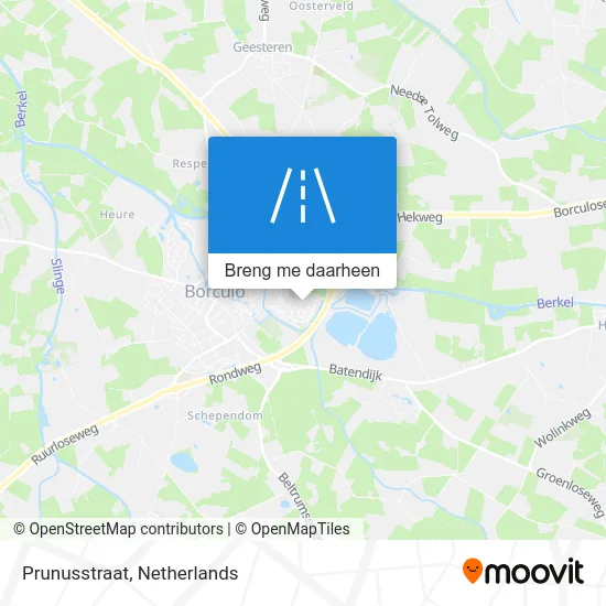 Prunusstraat kaart