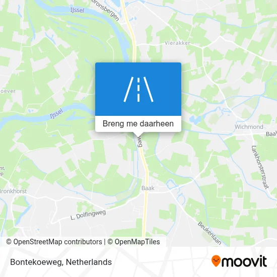 Bontekoeweg kaart