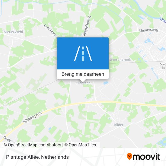 Plantage Allée kaart