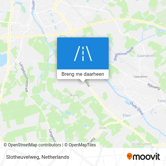Slotheuvelweg kaart