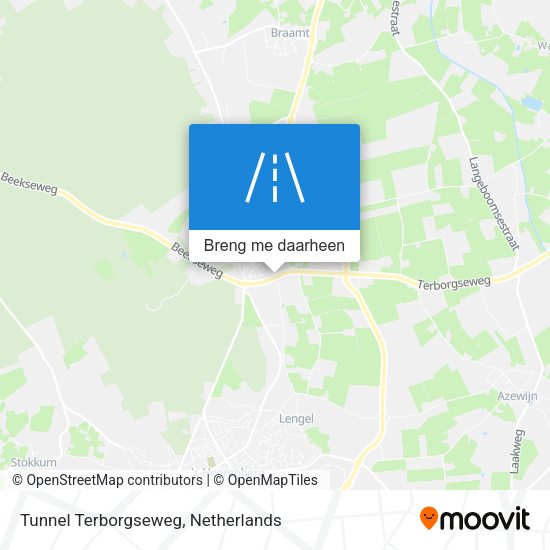 Tunnel Terborgseweg kaart