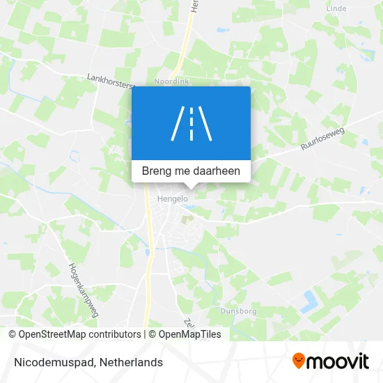Nicodemuspad kaart