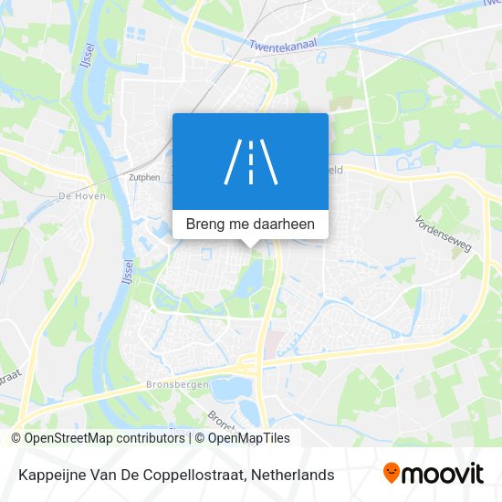 Kappeijne Van De Coppellostraat kaart