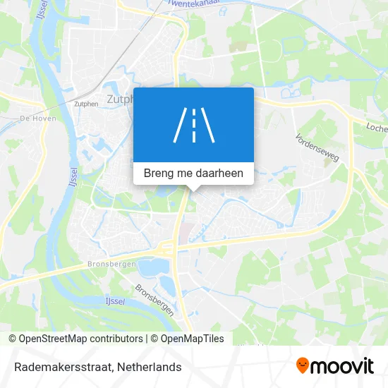 Rademakersstraat kaart