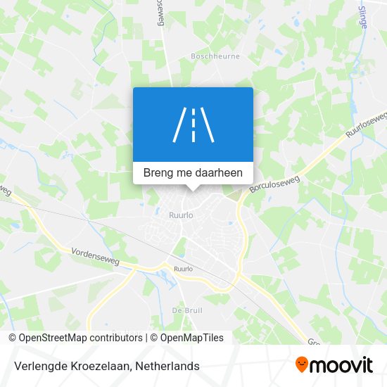 Verlengde Kroezelaan kaart
