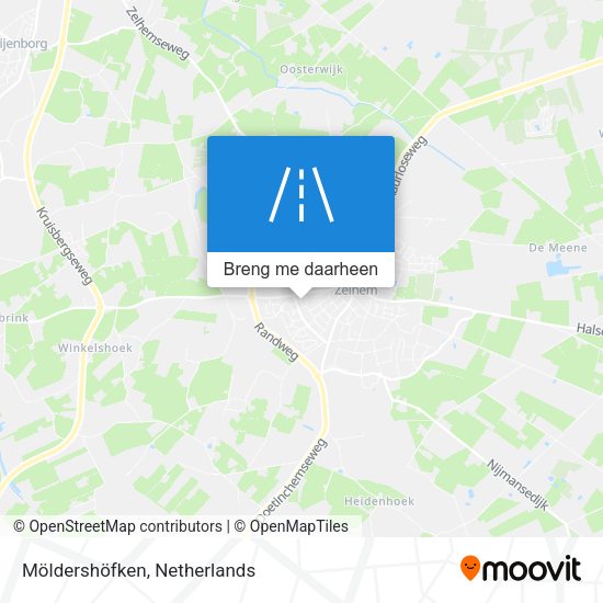 Möldershöfken kaart
