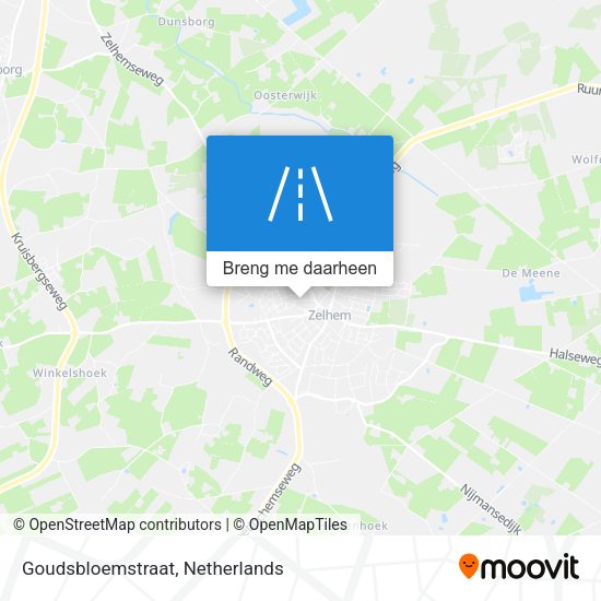 Goudsbloemstraat kaart