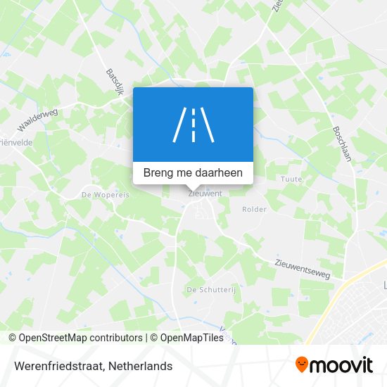 Werenfriedstraat kaart