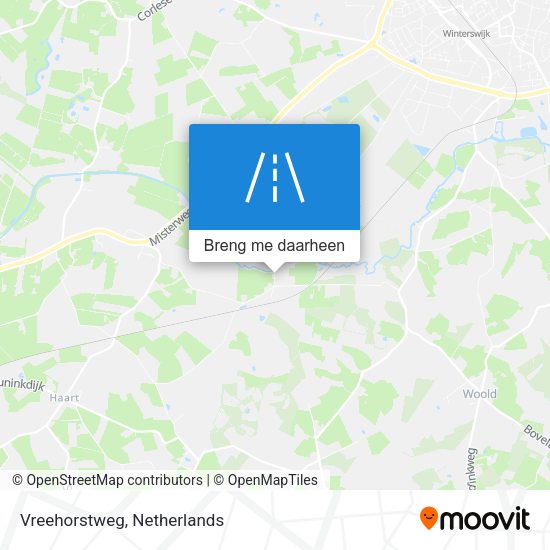 Vreehorstweg kaart