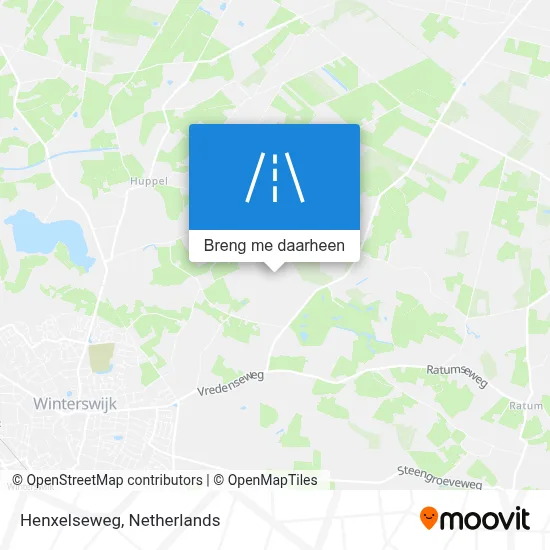 Henxelseweg kaart