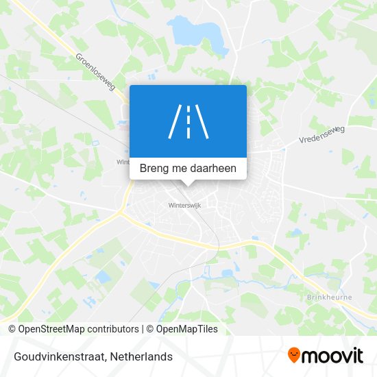Goudvinkenstraat kaart