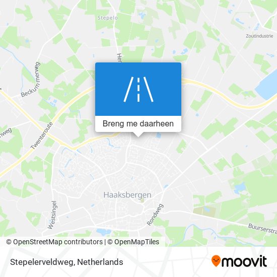 Stepelerveldweg kaart