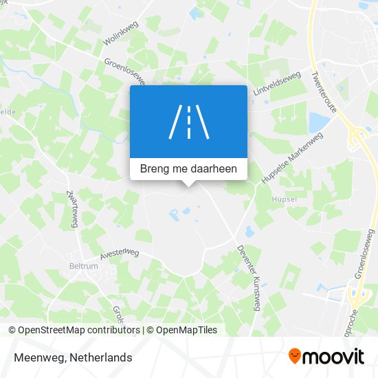 Meenweg kaart