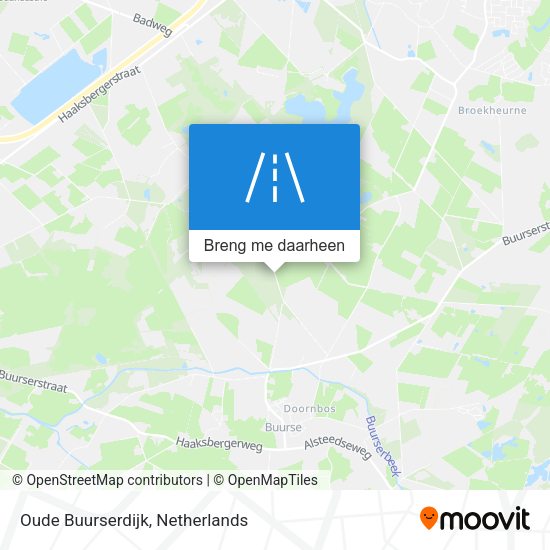 Oude Buurserdijk kaart