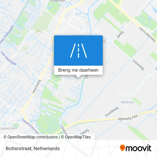 Botterstraat kaart