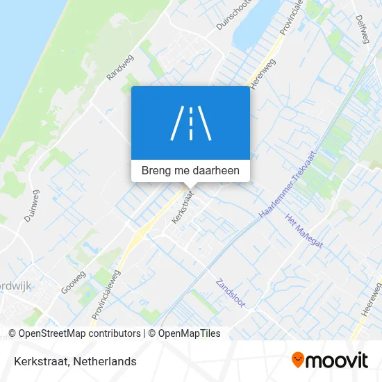 Kerkstraat kaart
