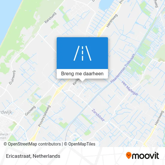 Ericastraat kaart