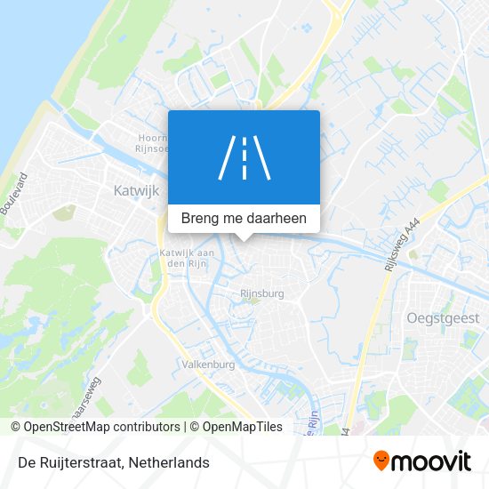 De Ruijterstraat kaart