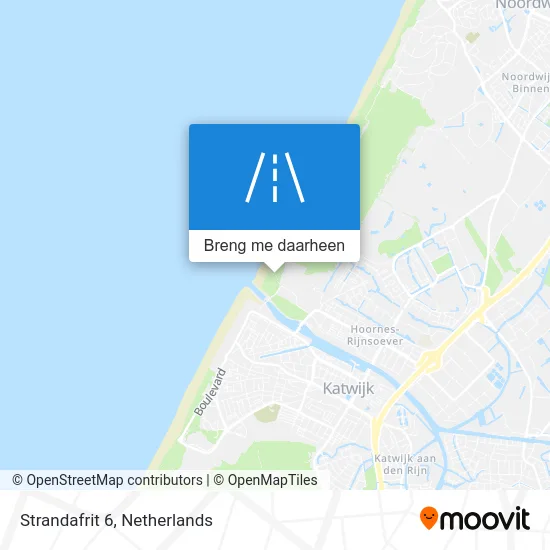 Strandafrit 6 kaart
