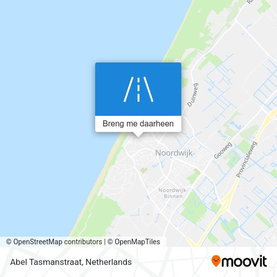 Abel Tasmanstraat kaart