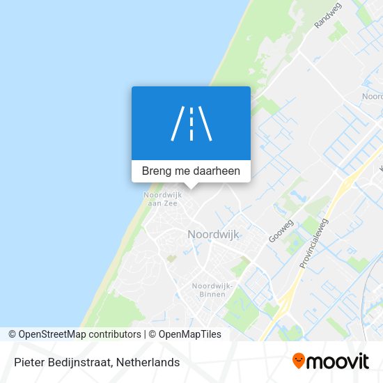 Pieter Bedijnstraat kaart