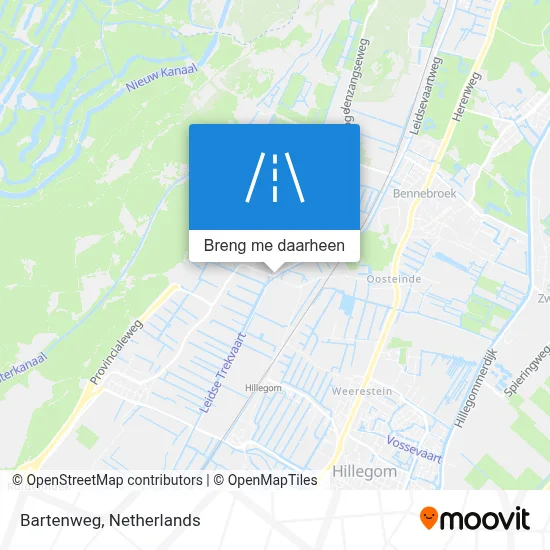 Bartenweg kaart