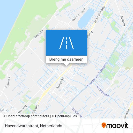 Havendwarsstraat kaart