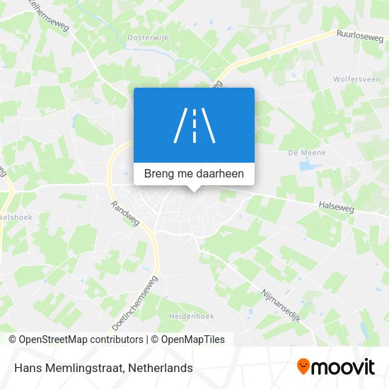 Hans Memlingstraat kaart