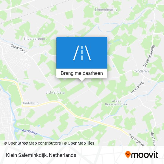 Klein Saleminkdijk kaart