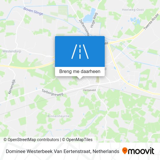 Dominee Westerbeek Van Eertenstraat kaart