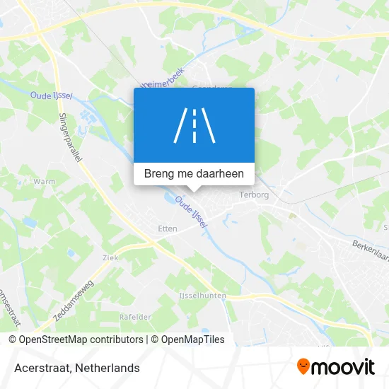 Acerstraat kaart