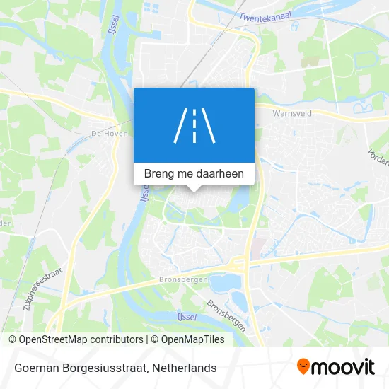 Goeman Borgesiusstraat kaart