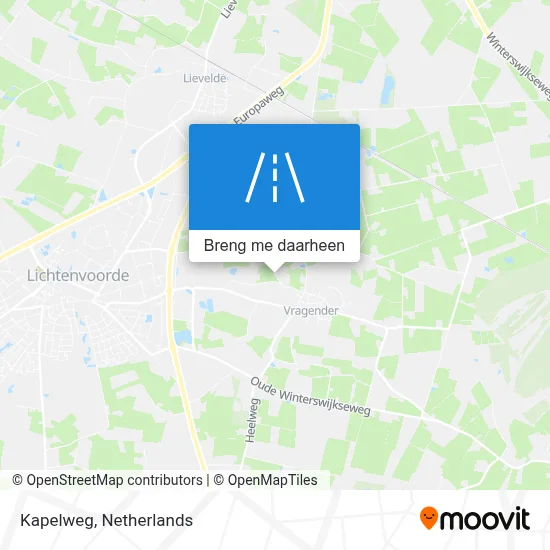 Kapelweg kaart